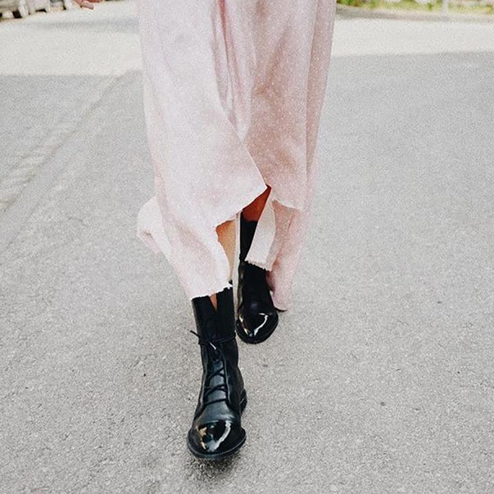 Isabella Lace-Up Cap Toe Ankle Boots | Ankle-Wrap Detail Ankle Boots - Image 6