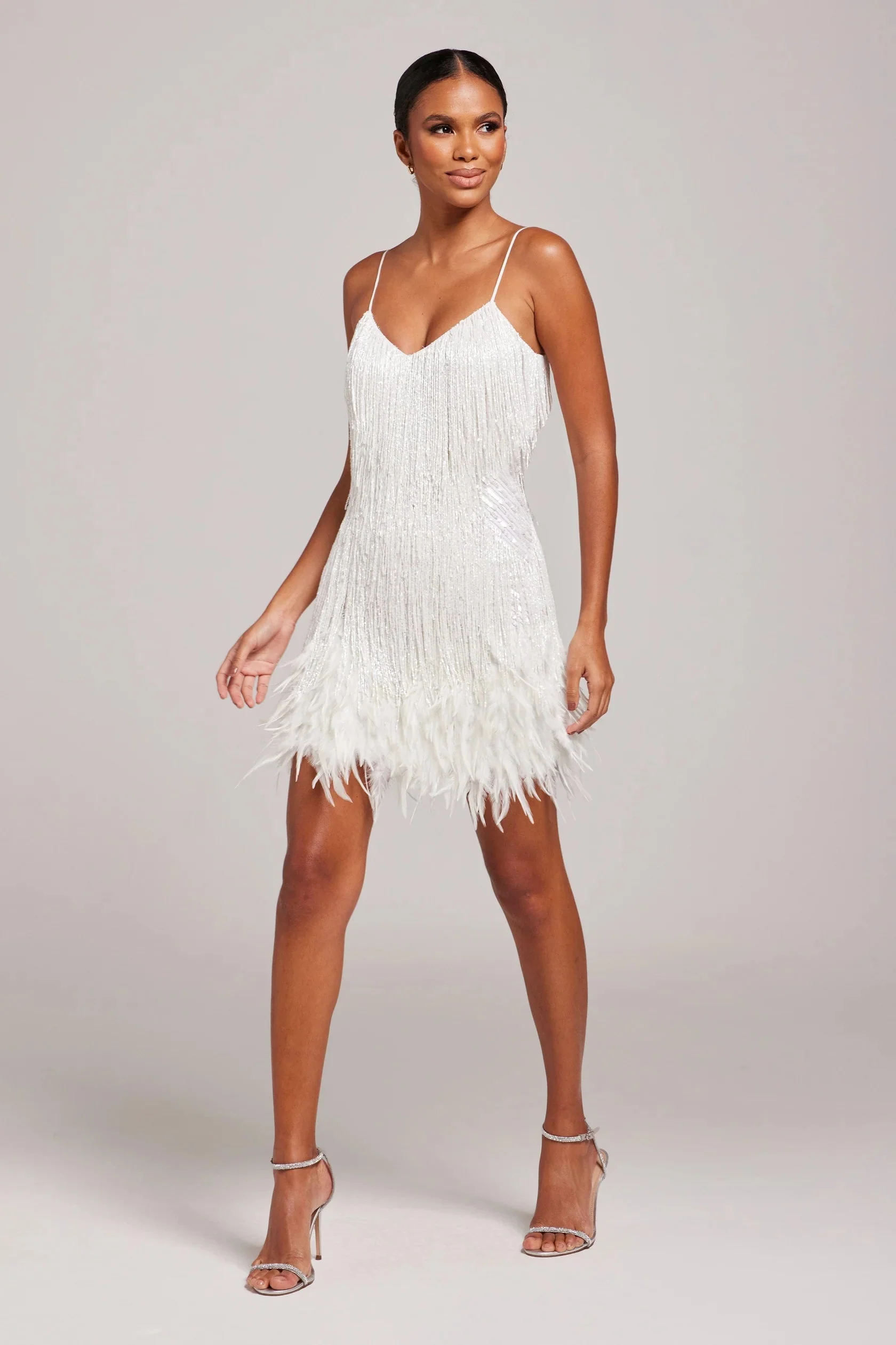 Isabella Sheath Dress | V-Neck Sleeveless Mini Dress - Image 2