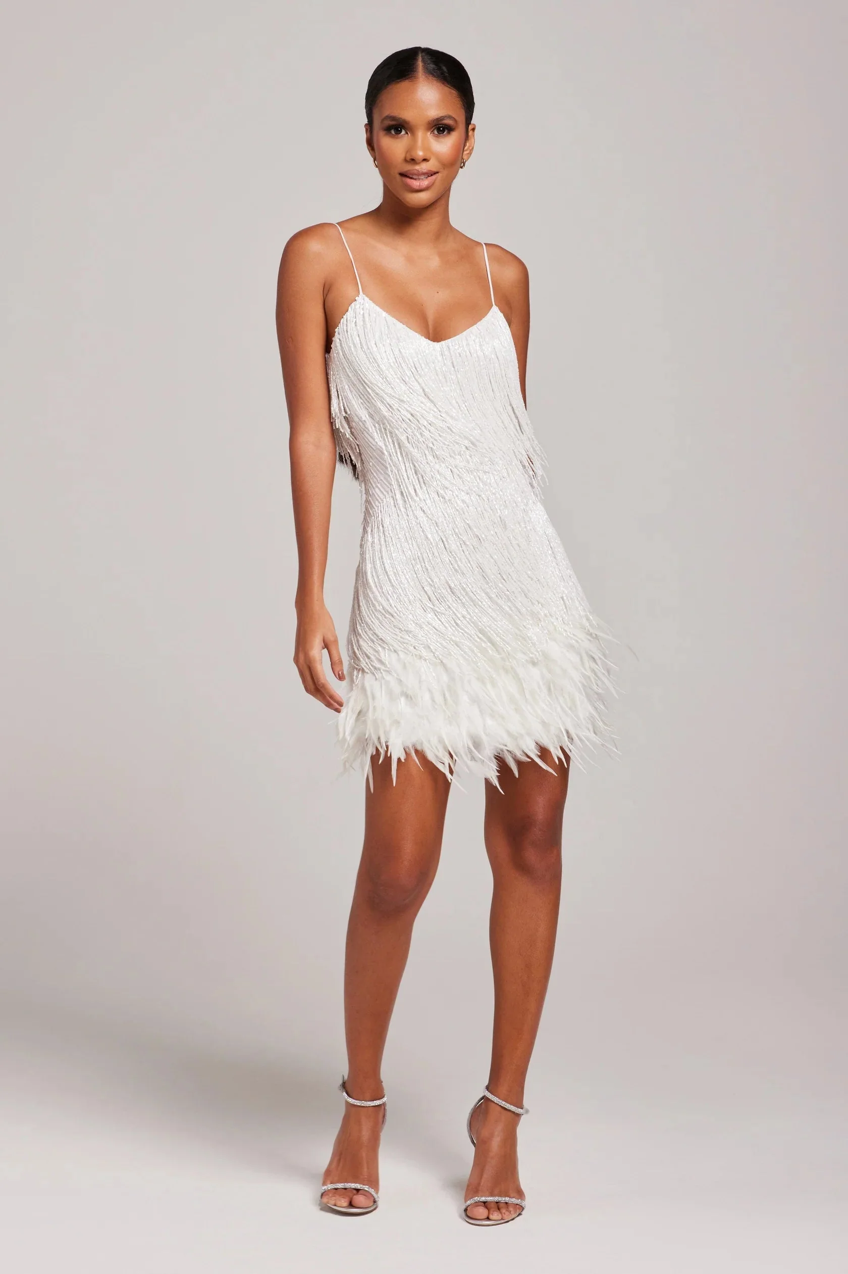 Isabella Sheath Dress | V-Neck Sleeveless Mini Dress - Image 3
