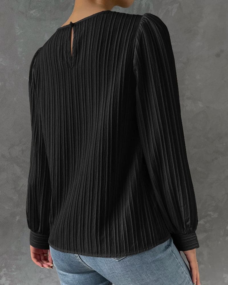 Isadora Blouse | Elegant Structured Top with Lantern Sleeves - Image 11