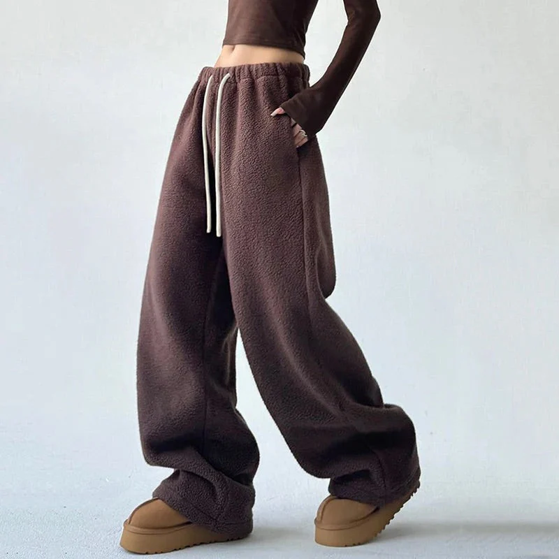 Isla Wide-Leg Sweatpants | Drawstring Waist Sweatpants - Image 3