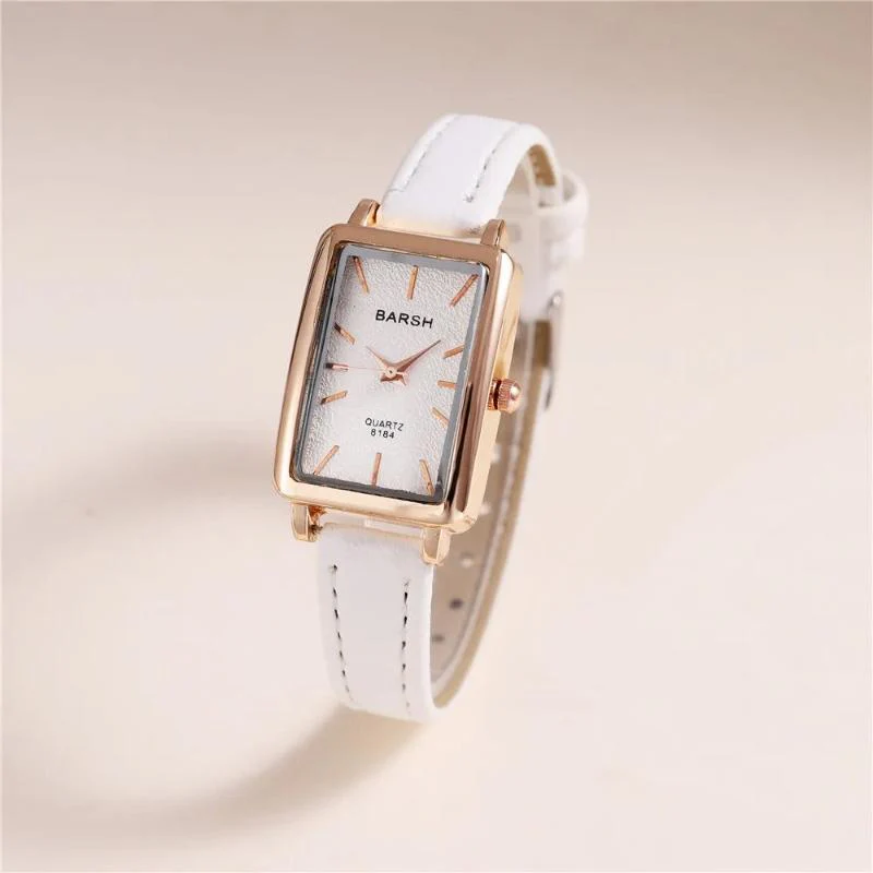 Isla Slim Fit Rectangular Wristwatch | Solid Wrist-Length Wristwatch - Image 5