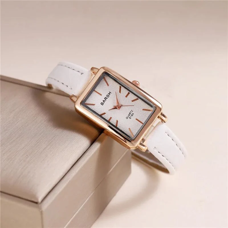 Isla Slim Fit Rectangular Wristwatch | Solid Wrist-Length Wristwatch - Image 6