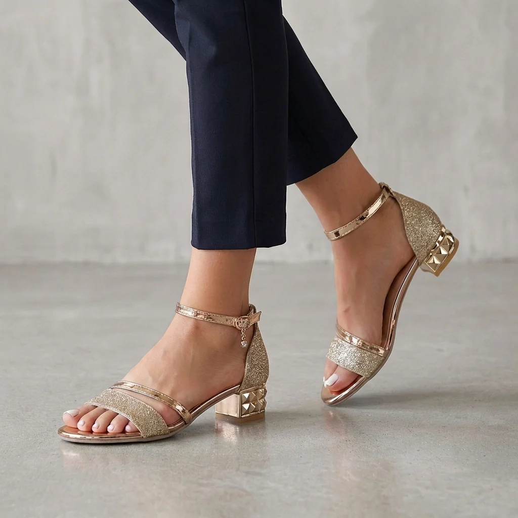 Isla Orthopedic Heeled Sandals | Ankle Strap Open Toe Sandals - Image 4