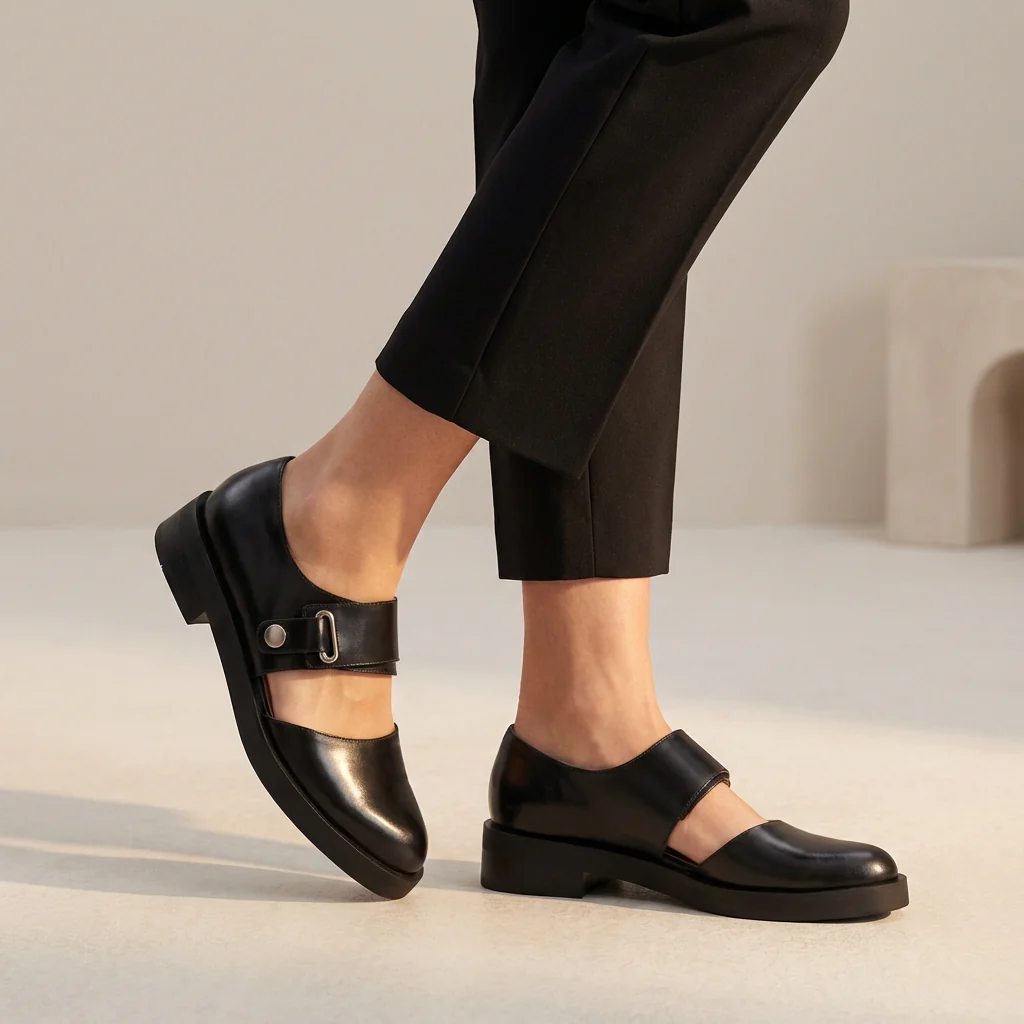 Isla Orthopedic Mary Jane Flats | Buckle Strap Chunky Sole Flats