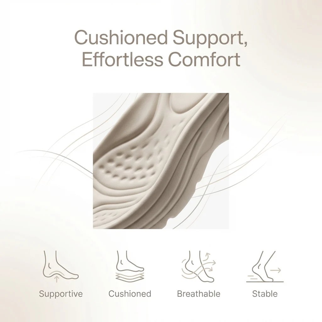 Isla Orthopedic Slip-On Wedge Sandals | Criss-Cross Straps Sandals - Image 8