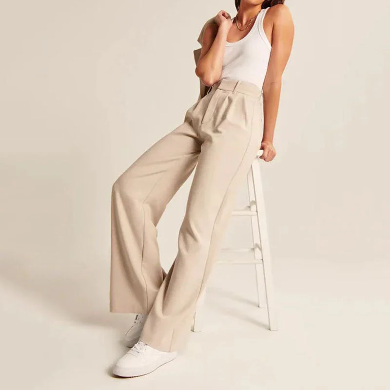 Ivy Trousers | High Waist Wide-Leg Tailored Pants - Image 5