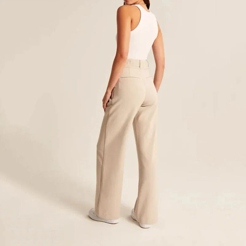 Ivy Trousers | High Waist Wide-Leg Tailored Pants - Image 6