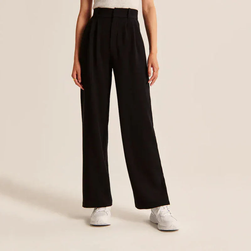 Ivy Trousers | High Waist Wide-Leg Tailored Pants - Image 8