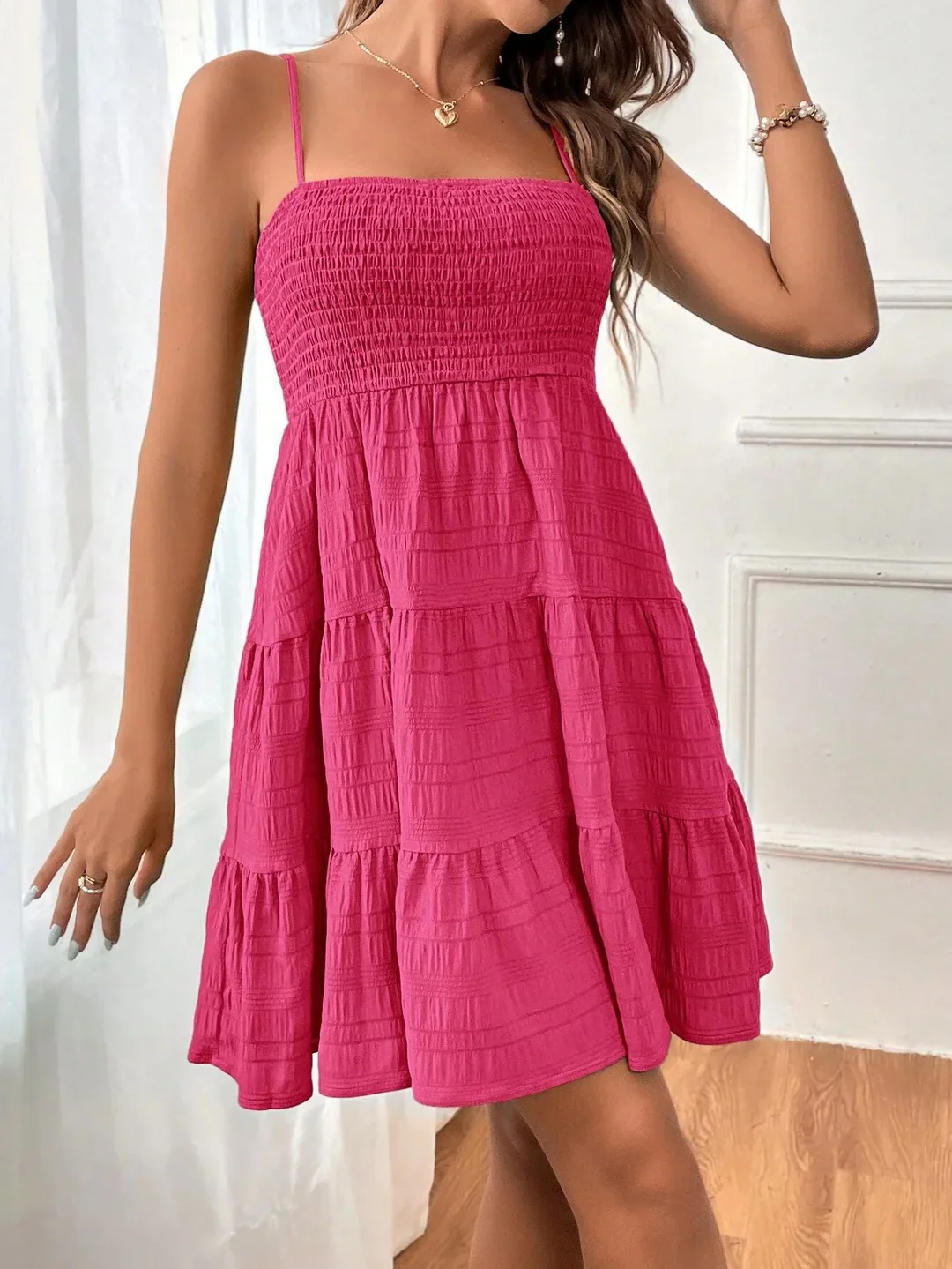 Janette Dress | Summer Pleated Mini Dress - Image 2