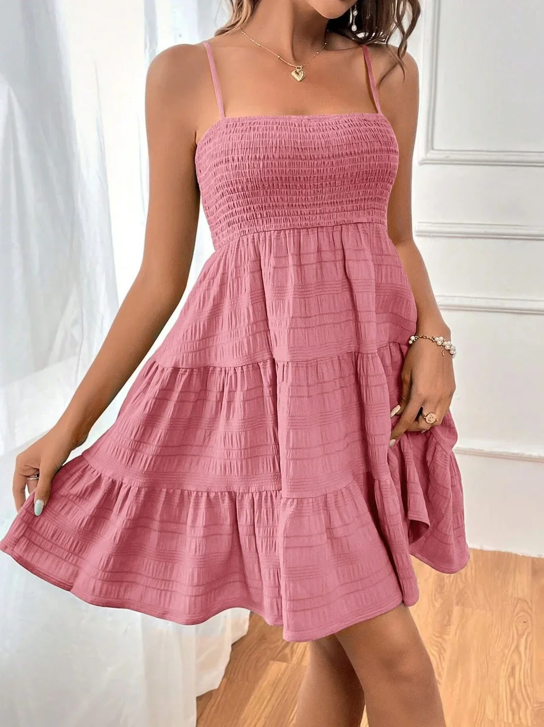 Janette Dress | Summer Pleated Mini Dress - Image 5