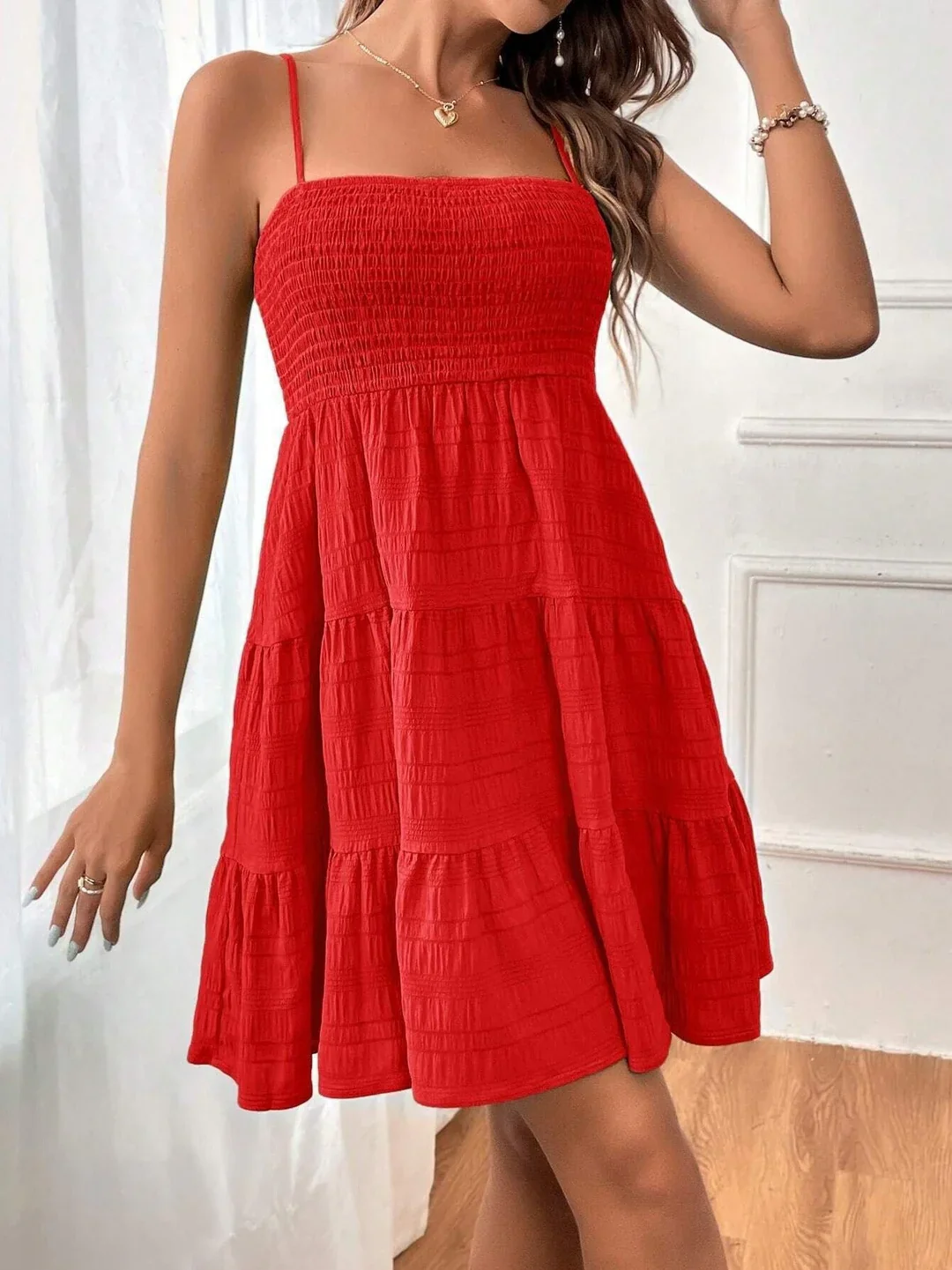 Janette Dress | Summer Pleated Mini Dress - Image 7