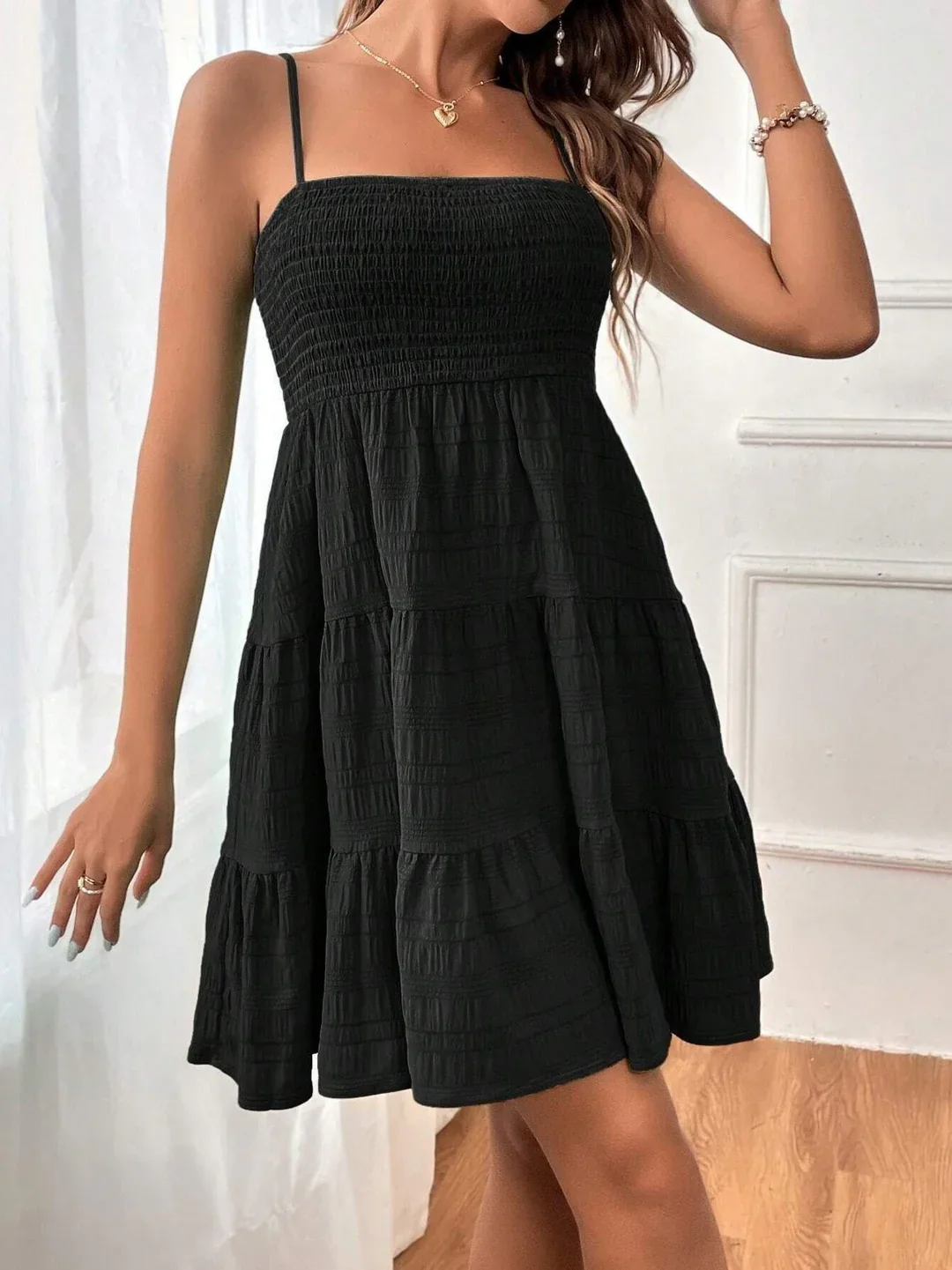 Janette Dress | Summer Pleated Mini Dress - Image 8