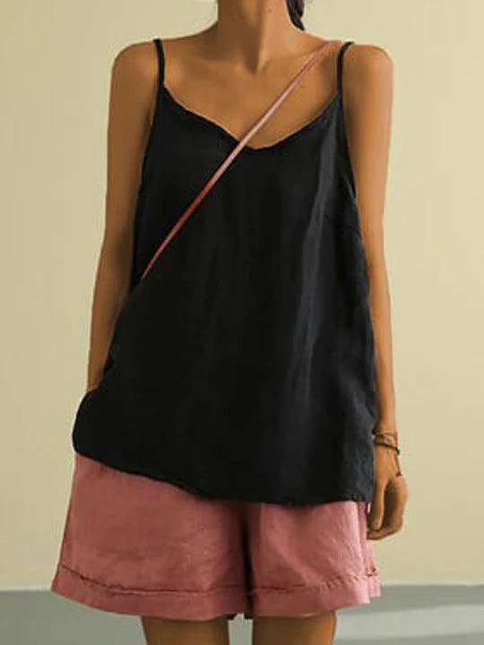 Jannat Top | Spaghetti Strap Summer Linen Top - Image 5