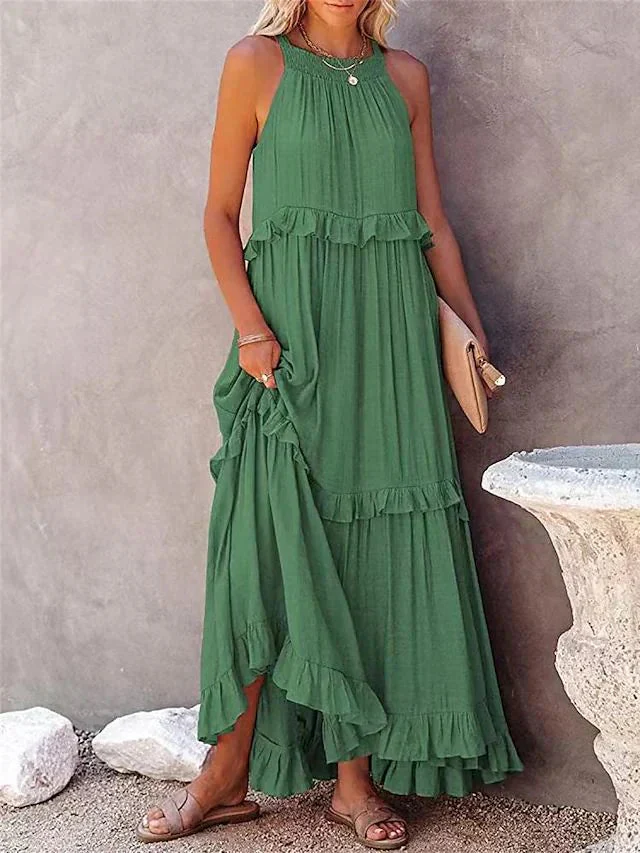 Jasmina Dress | Women's Summery Loose Maxi Dress - Image 4