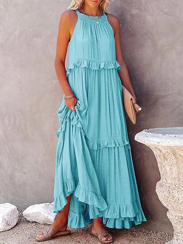 Jasmina Dress | Women's Summery Loose Maxi Dress - Image 5