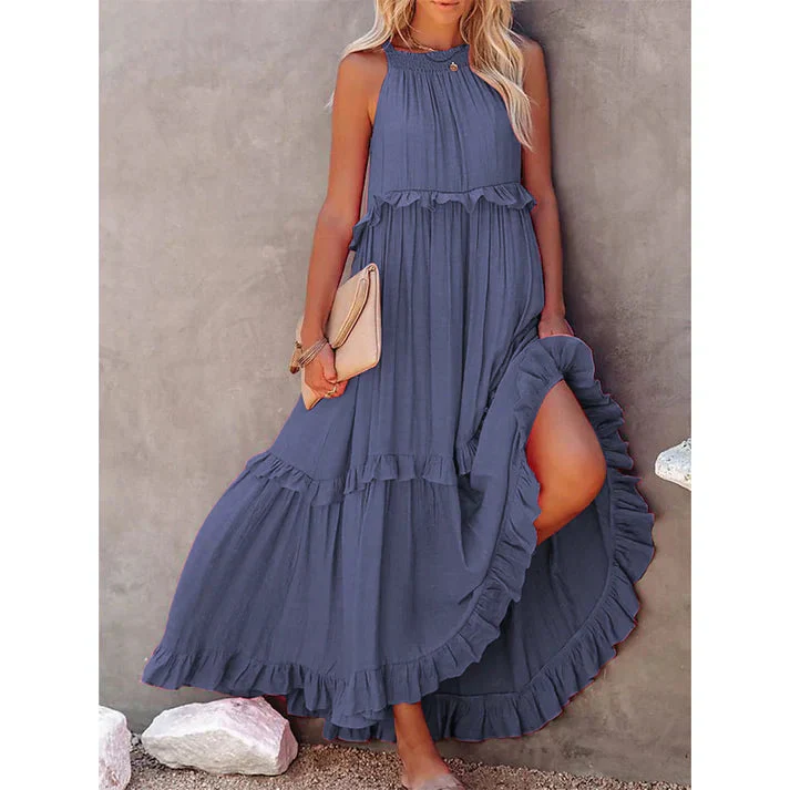 Jasmina Dress | Women's Summery Loose Maxi Dress - Image 9