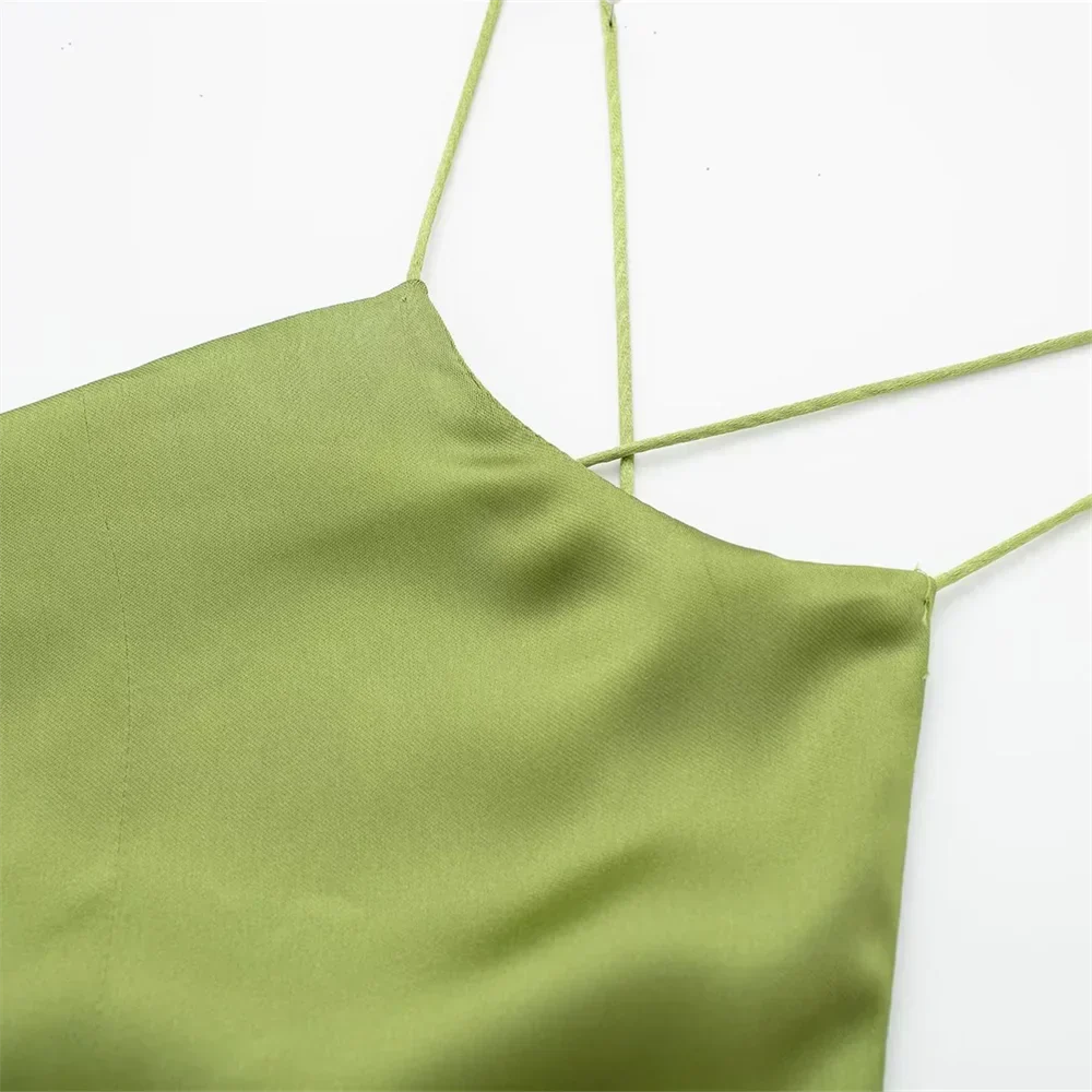 Kassandra Dress | Halter Neck Satin Maxi Dress - Image 3