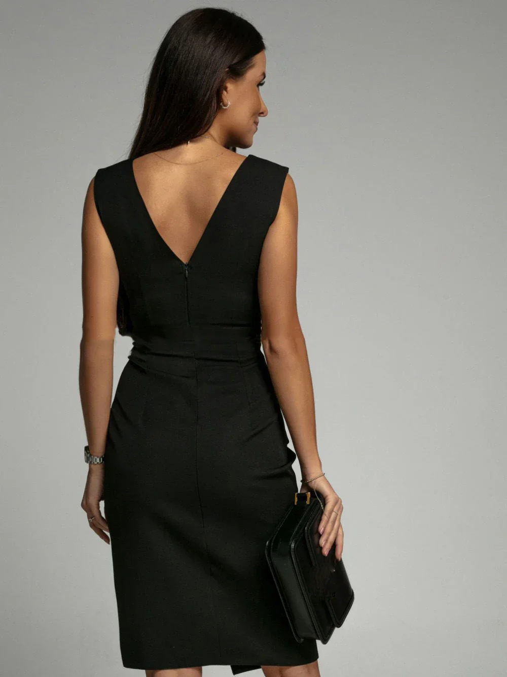 Kelsea Dress | V-Neck Sleeveless Wrap Dress - Image 11