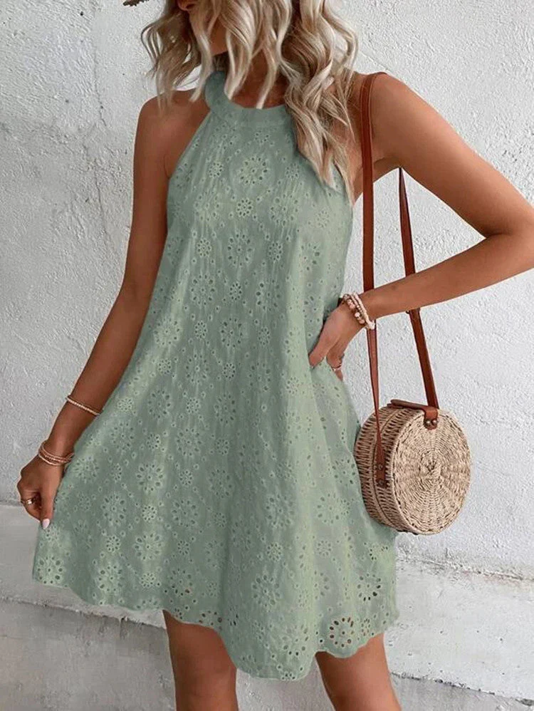 Kendra Dress | Elegant Sleeveless Swing Dress - Image 2