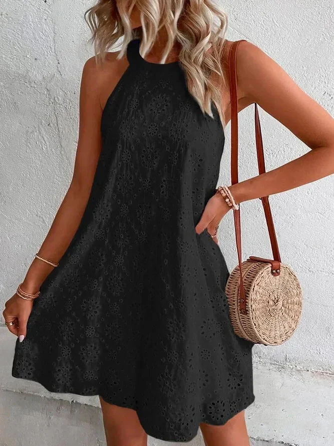 Kendra Dress | Elegant Sleeveless Swing Dress - Image 3