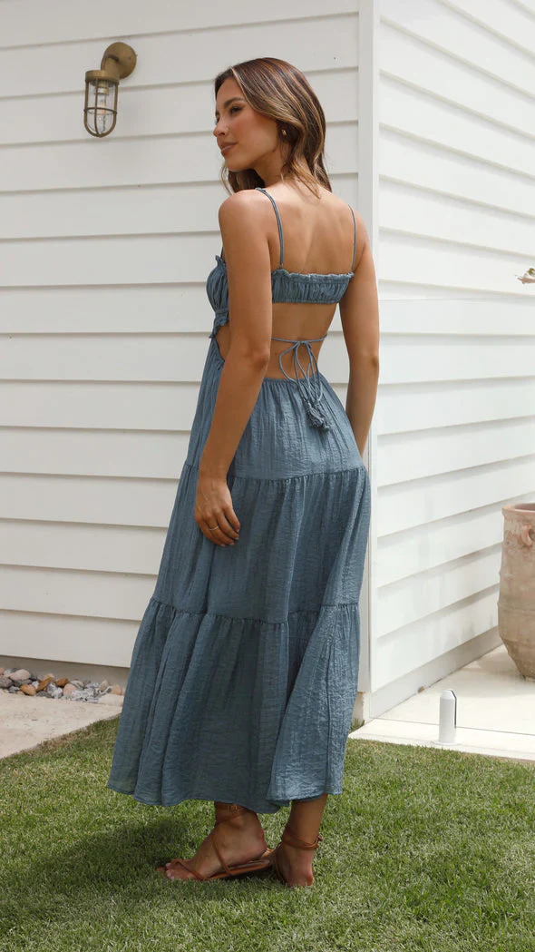 Kiahna Dress | Bohemian Spaghetti Strap Summer Dress - Image 2