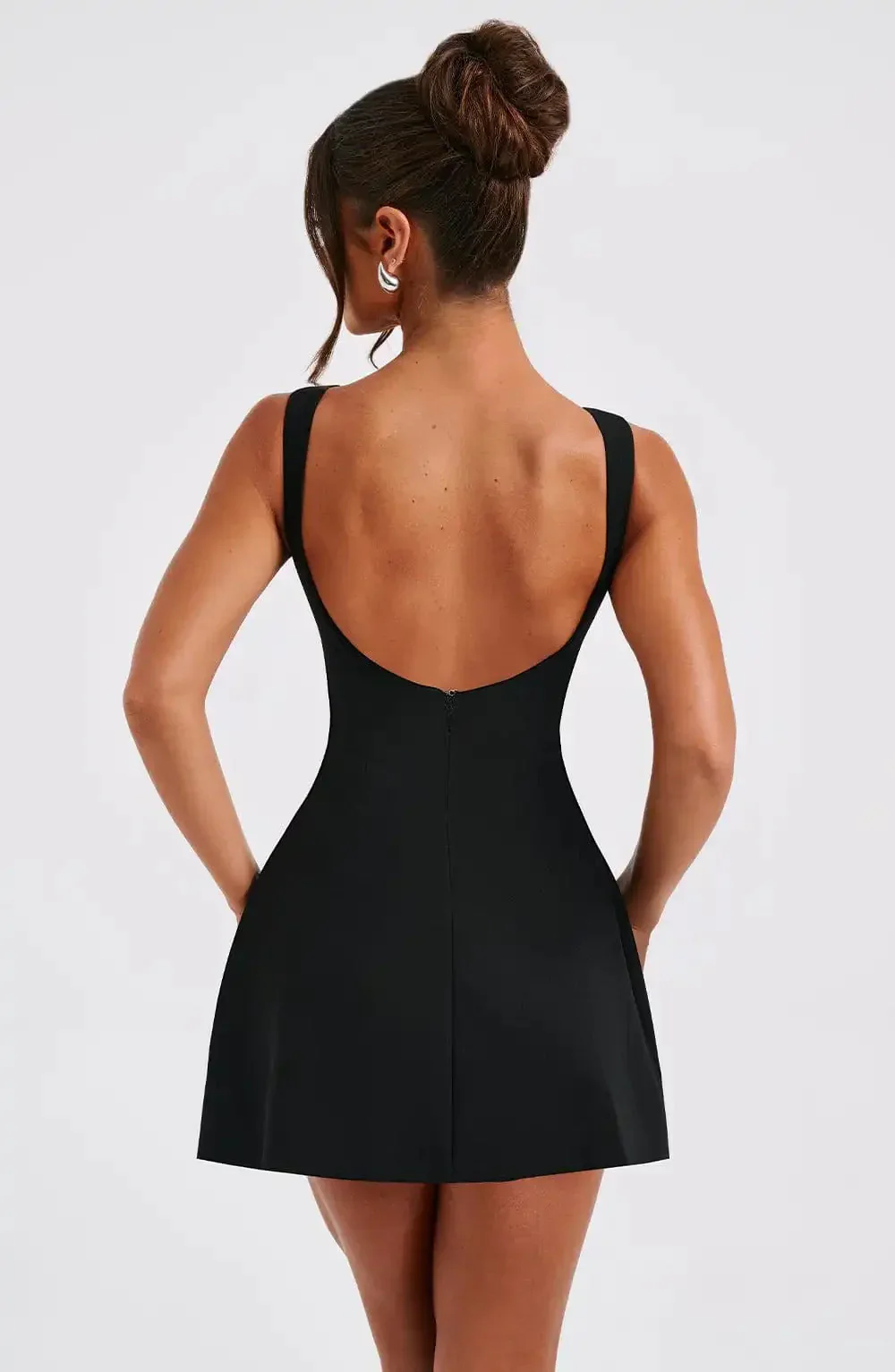 Kiara Dress | A-Line Boat Neck Mini - Image 2