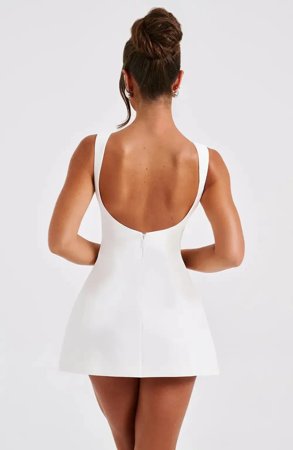 Kiara Dress | A-Line Boat Neck Mini - Image 4