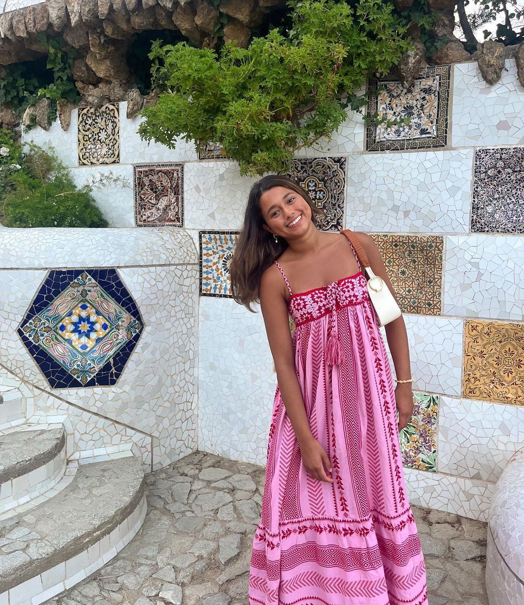 Krisha Dress | Spaghetti Strap Bohemian Style Maxi Dress - Image 3