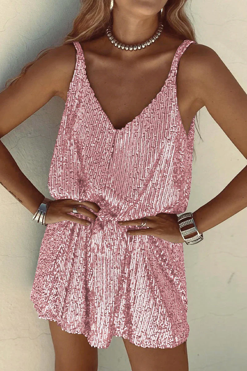 Kristy Dress | Sleeveless Sequins Mini Dress - Image 17