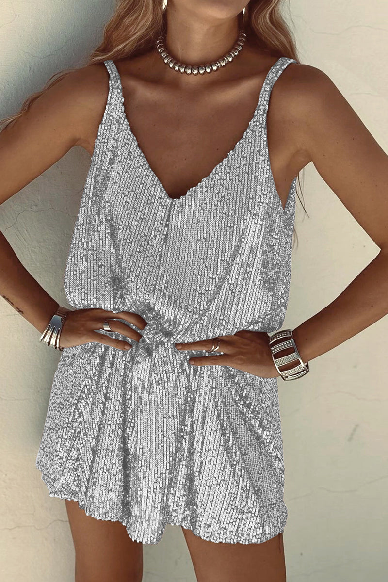 Kristy Dress | Sleeveless Sequins Mini Dress - Image 4