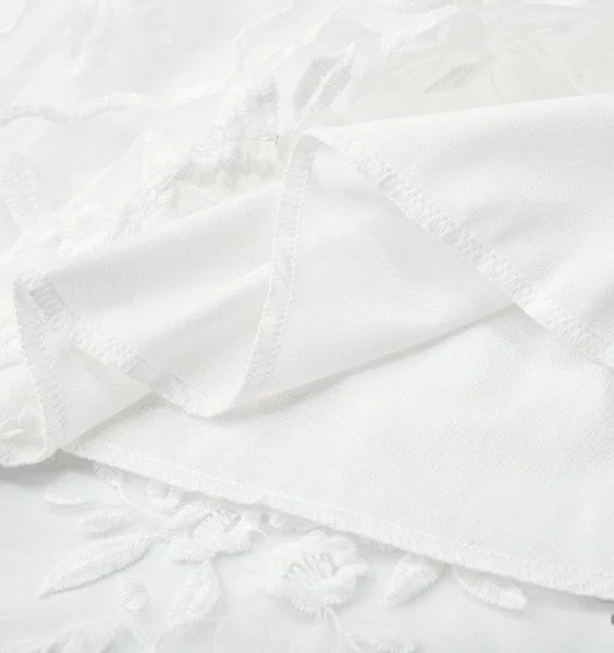 Lindsey Dress | Mini Cocktail Dress with Flower Embroidery - Image 4