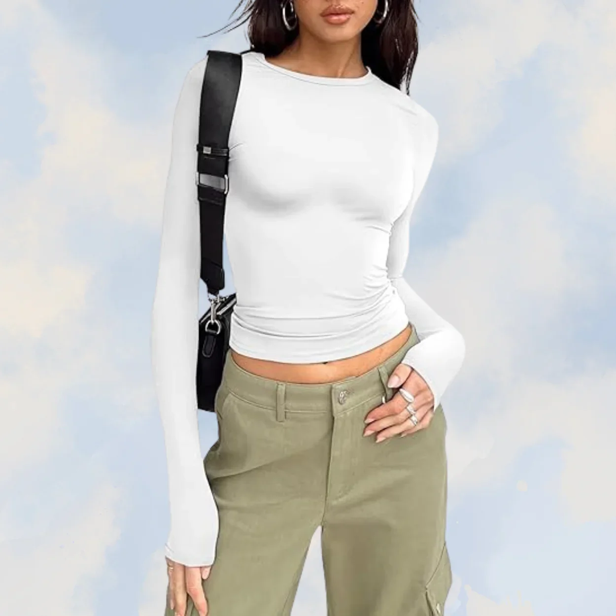 Lucinda Shirt | Casual Long Sleeve Crew Neck Shirt - Image 4
