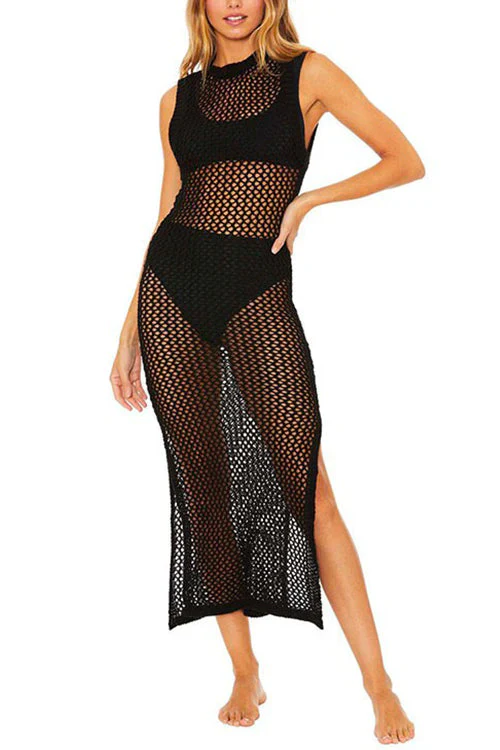 Luella Dress | Bikini Cover-Up Dress With Side Split - Image 3