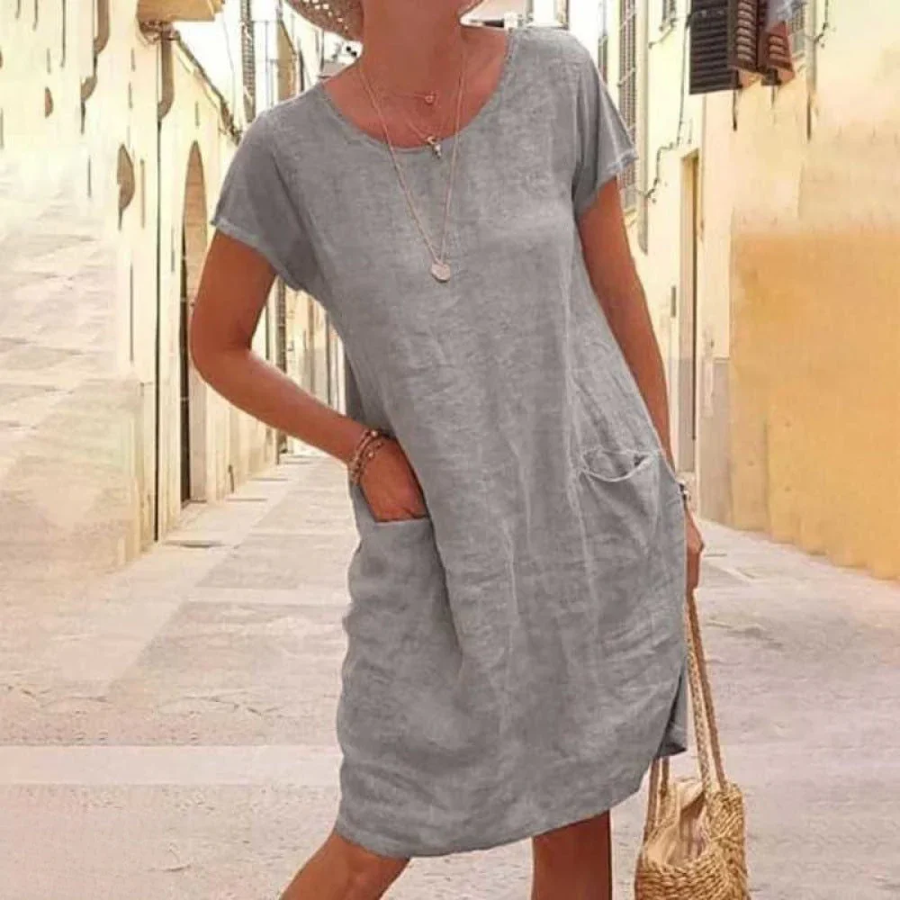 Macee Dress | Casual Knee-Length Summer Shirt Dress - Image 3
