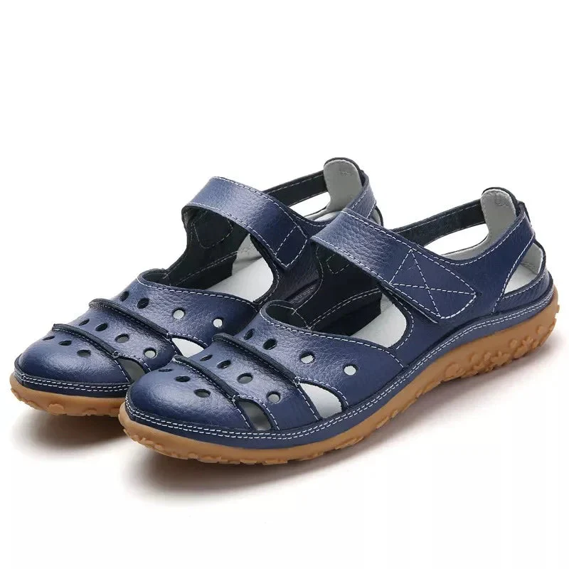 Marlowe Sandals | Cushioned Insole Adjustable Velcro Sandals - Image 2