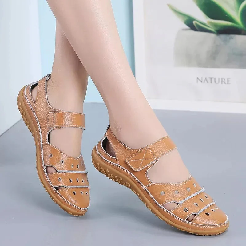 Marlowe Sandals | Cushioned Insole Adjustable Velcro Sandals - Image 3