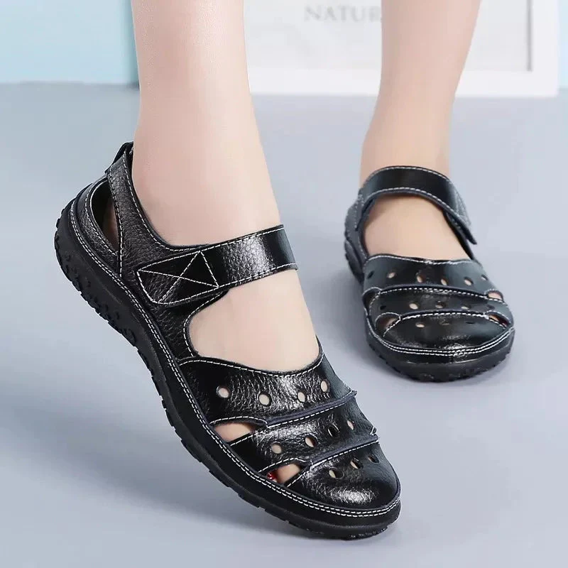 Marlowe Sandals | Cushioned Insole Adjustable Velcro Sandals - Image 5