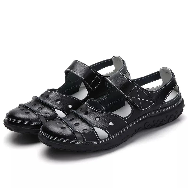 Marlowe Sandals | Cushioned Insole Adjustable Velcro Sandals - Image 6