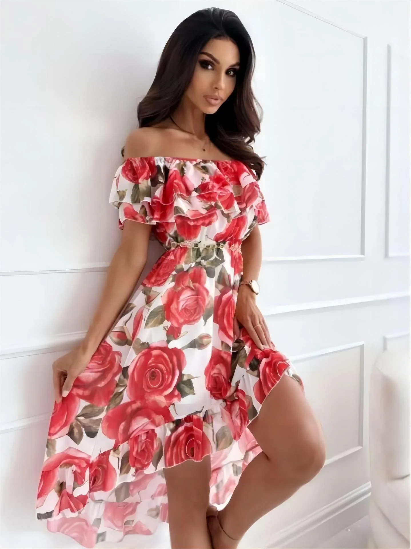 Marnie Dress | Floral Off-Shoulder Dress