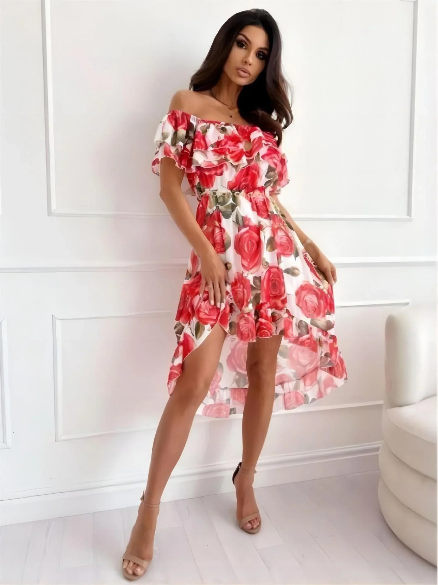 Marnie Dress | Floral Off-Shoulder Dress - Image 2