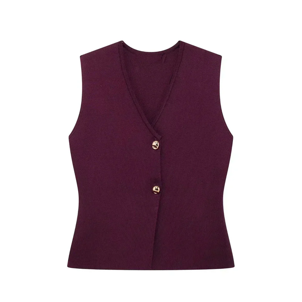 Matilda Top | Women's Sleeveless Gilet Top - Image 8