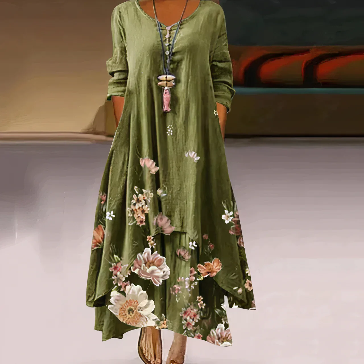 Milliana Dress | Women's Breathable Long Sleeve Maxi Dress - Image 4