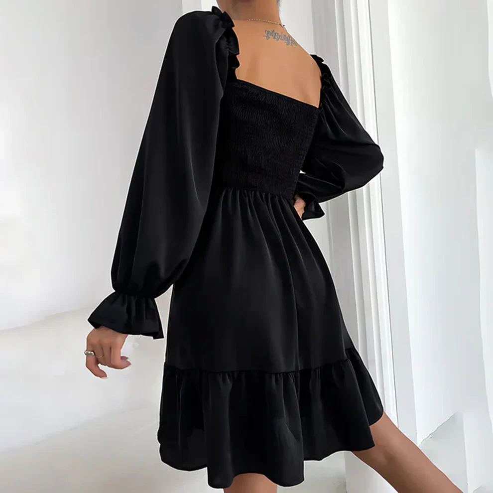 Molly Long Sleeve Ruffled Chic Dress - Image 9