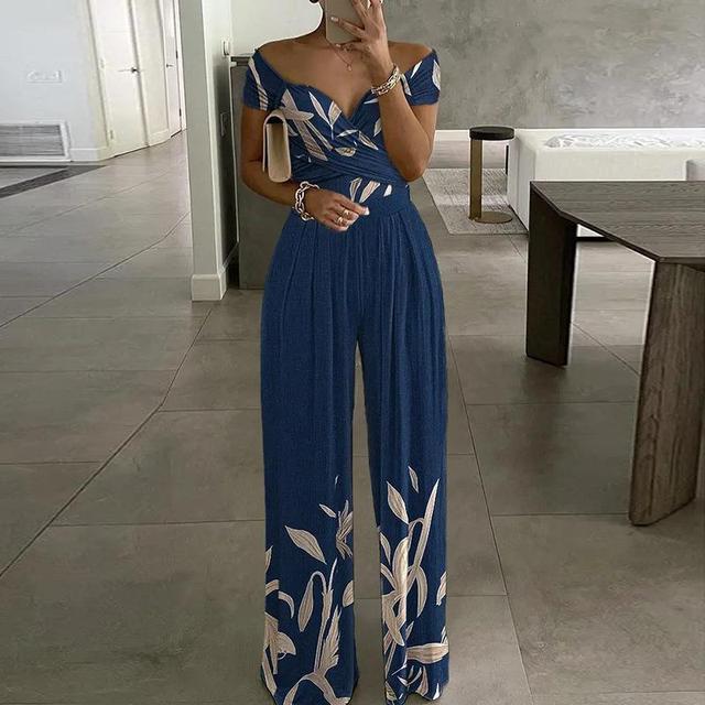 Nadya Jumpsuit | Off-Shoulder Wrap Bust Wide-Leg Fit Jumpsuit - Image 5