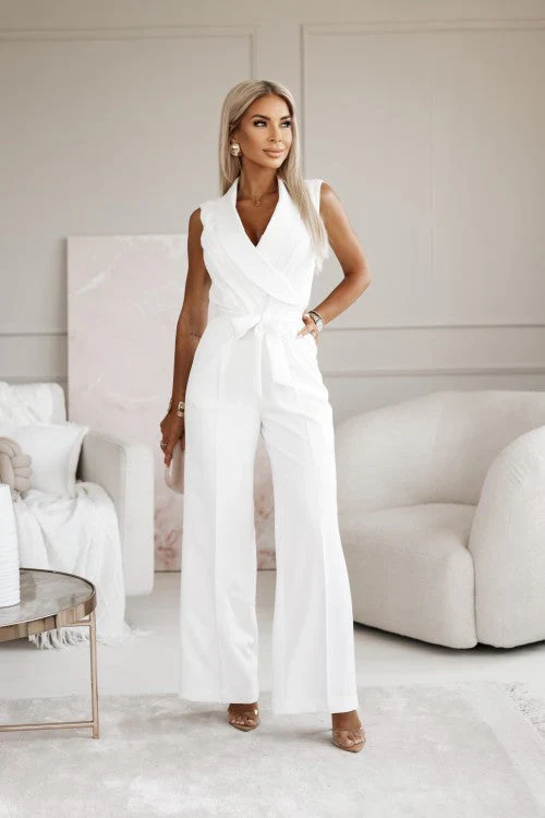 Namira Jumpsuit | Elegant Wide-Leg V-Neck Jumpsuit