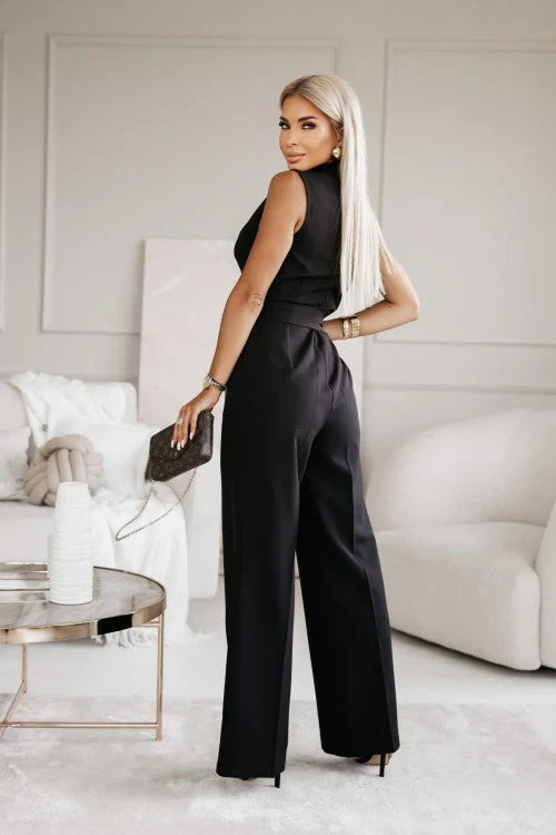 Namira Jumpsuit | Elegant Wide-Leg V-Neck Jumpsuit - Image 6