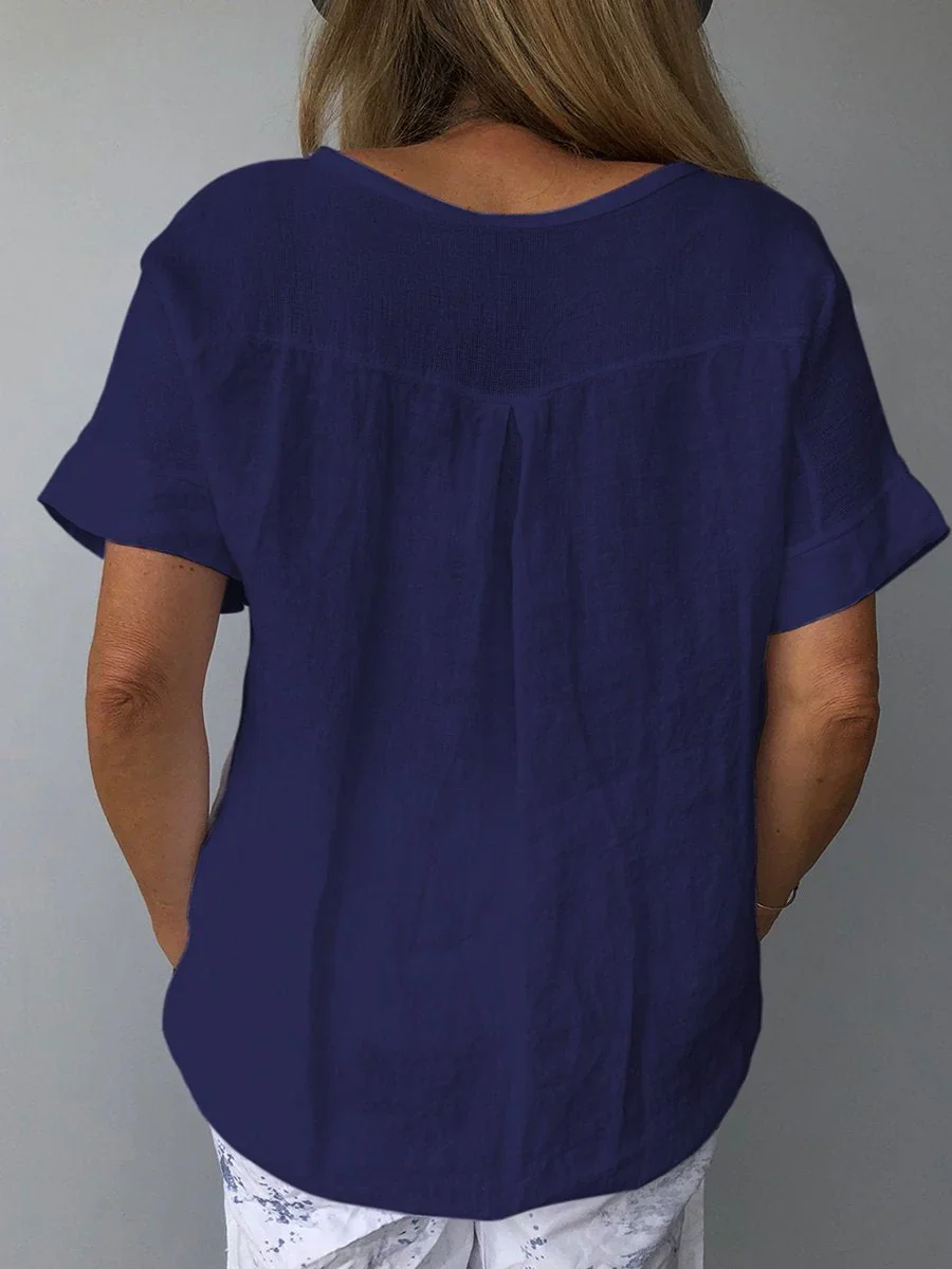 Naviya Top | Casual Cotton Linen Top - Image 2