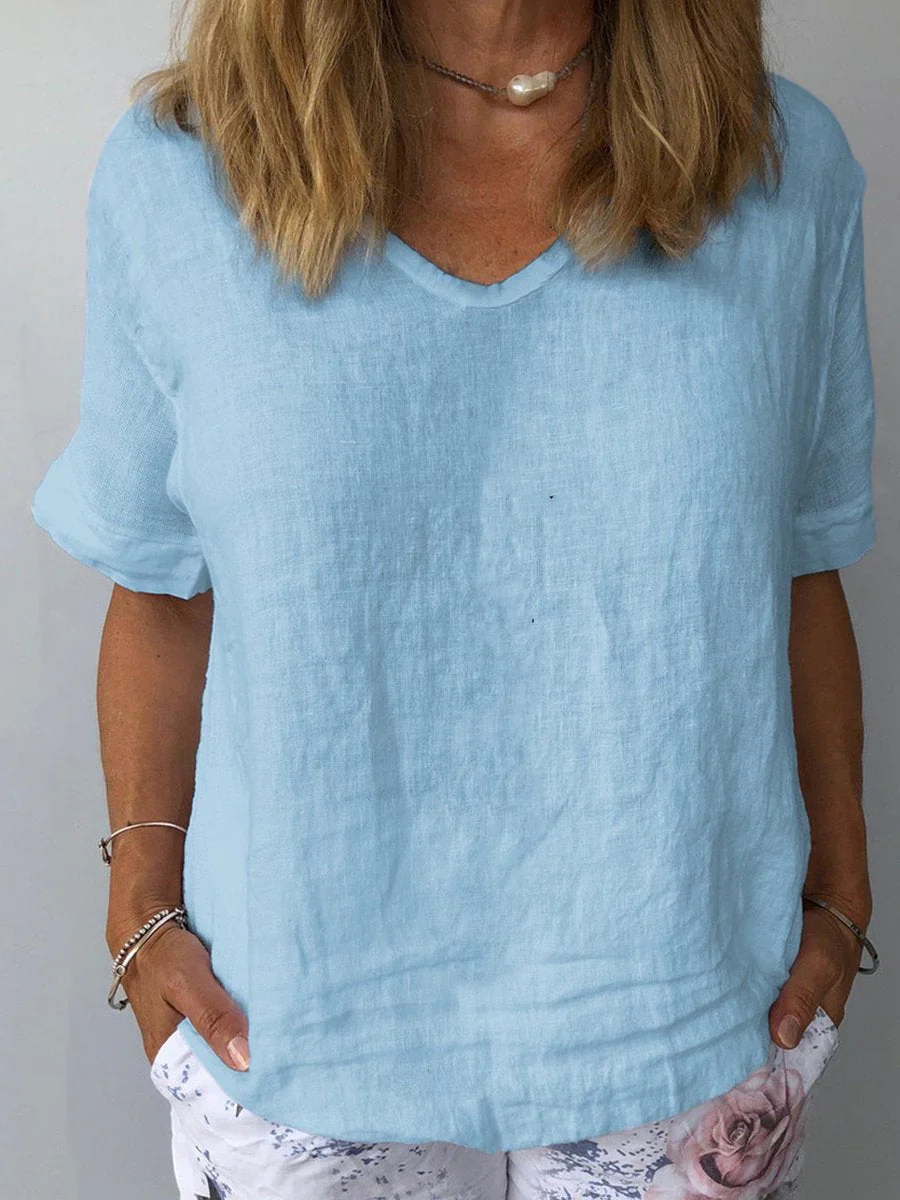 Naviya Top | Casual Cotton Linen Top - Image 3