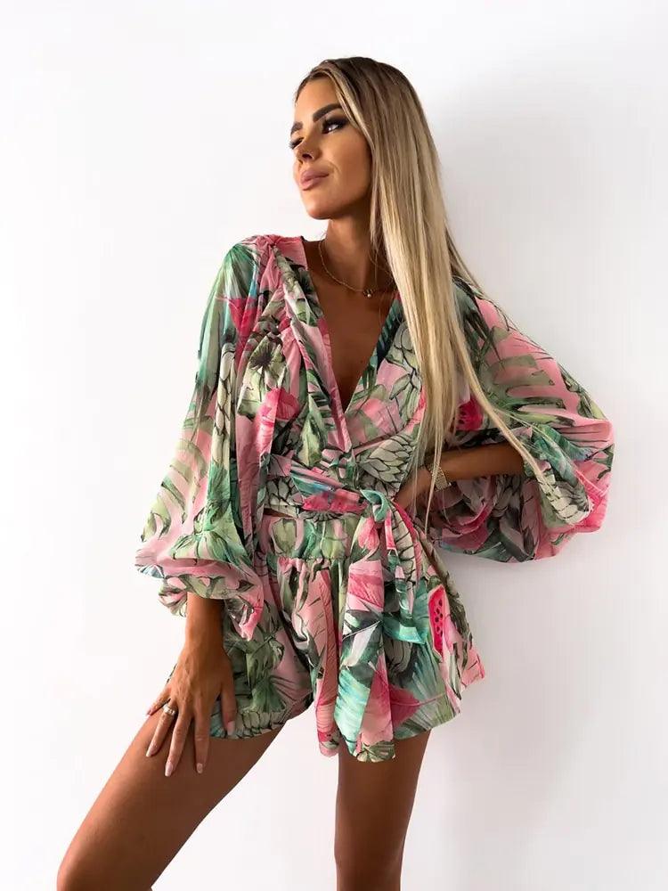 Nayra Romper | Boho Lace Playsuit - Summer Beach Romper - Image 13